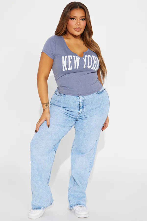 Make My Day Stretch Wide Leg Jeans