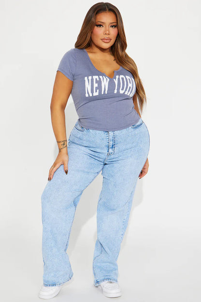 Make My Day Stretch Wide Leg Jeans