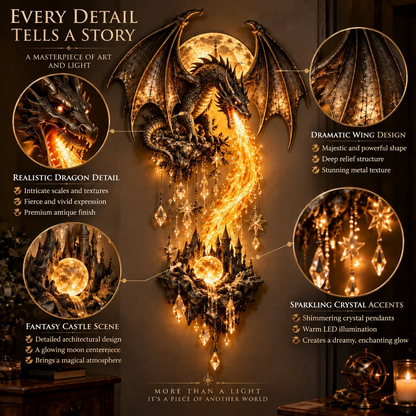 Dragonfire Guardian Wall Sconce – A Legendary Flame Awakens On Your Wall 🔥