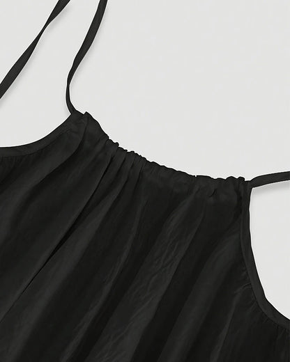 Women’s Solid Color Backless Cami Dress — Effortless Elegance, All-Day Comfort