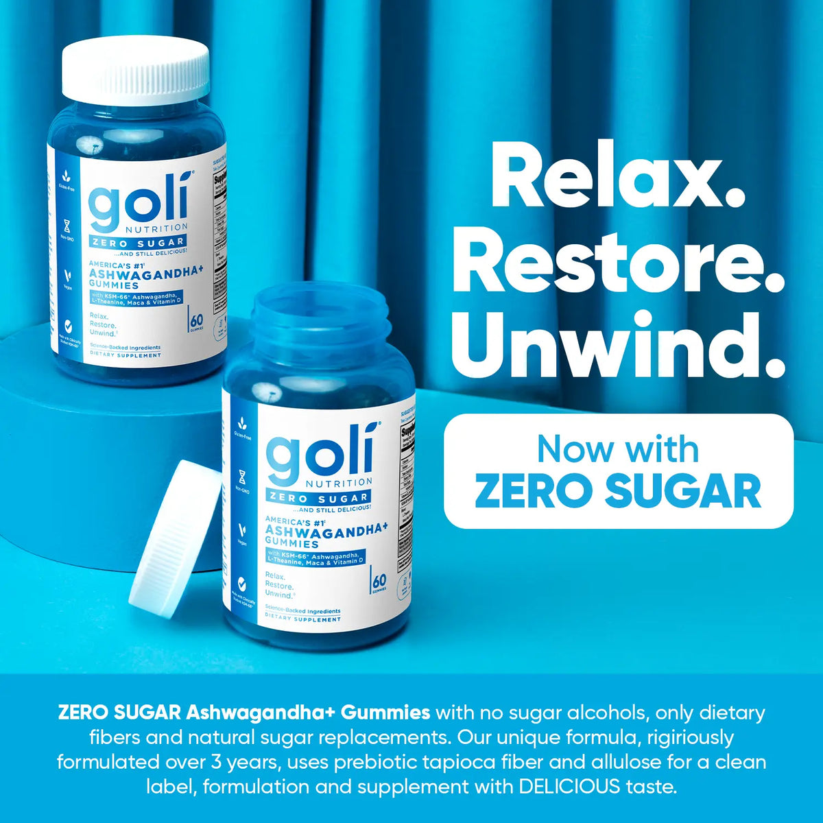 Zero Sugar 3-in-1 Gut Health Gummies – ACV + Probiotics + Vitamins