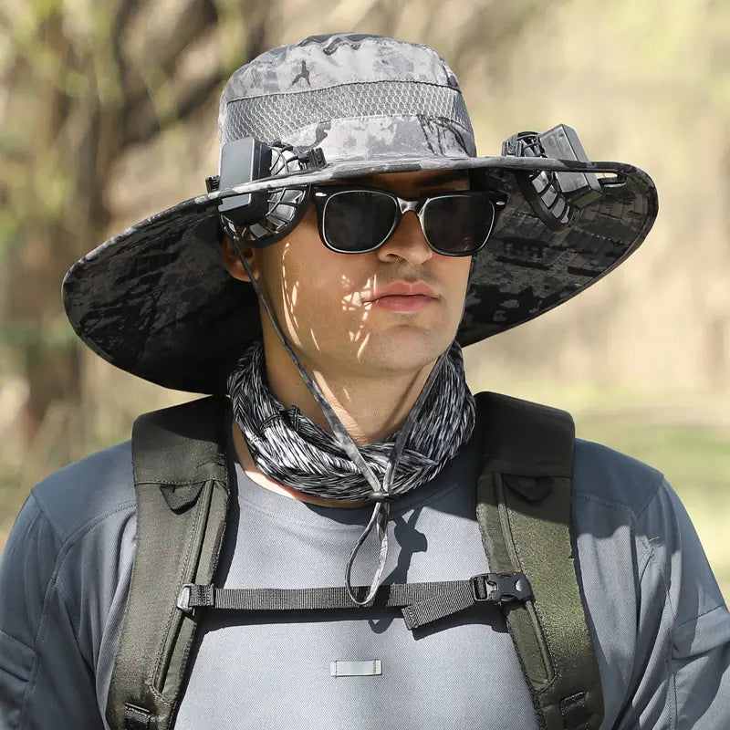 Ultralight Solar Dual Fan Cooling Sun Hat
