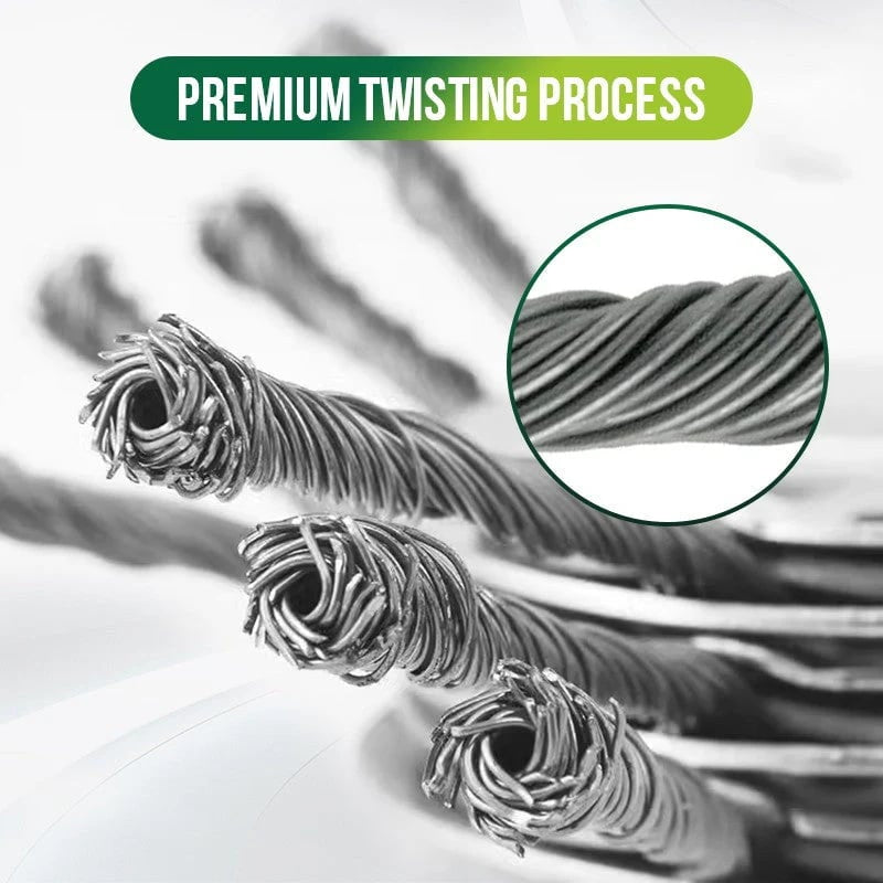 Heavy-Duty Steel Wire Trimmer Head for Cordless Weed Trimmers