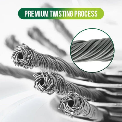Heavy-Duty Steel Wire Trimmer Head for Cordless Weed Trimmers
