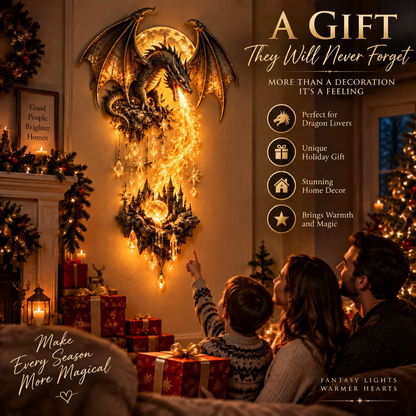 Dragonfire Guardian Wall Sconce – A Legendary Flame Awakens On Your Wall 🔥