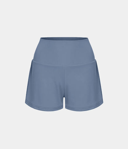 Airy Super High Waisted Cool Touch Yoga Shorts with Pockets