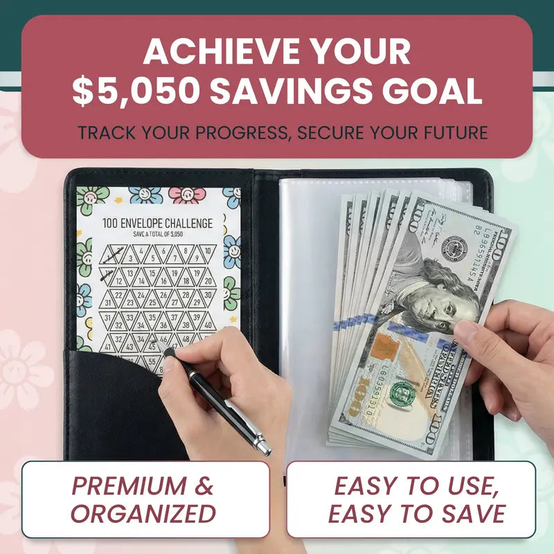 💵 100 Days Dollar Saving Envelope Kit