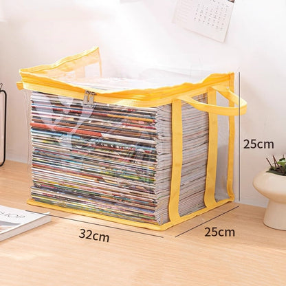 Large Clear Storage Box with Hinged Lid – Heavy-Duty High Capacity Organizer