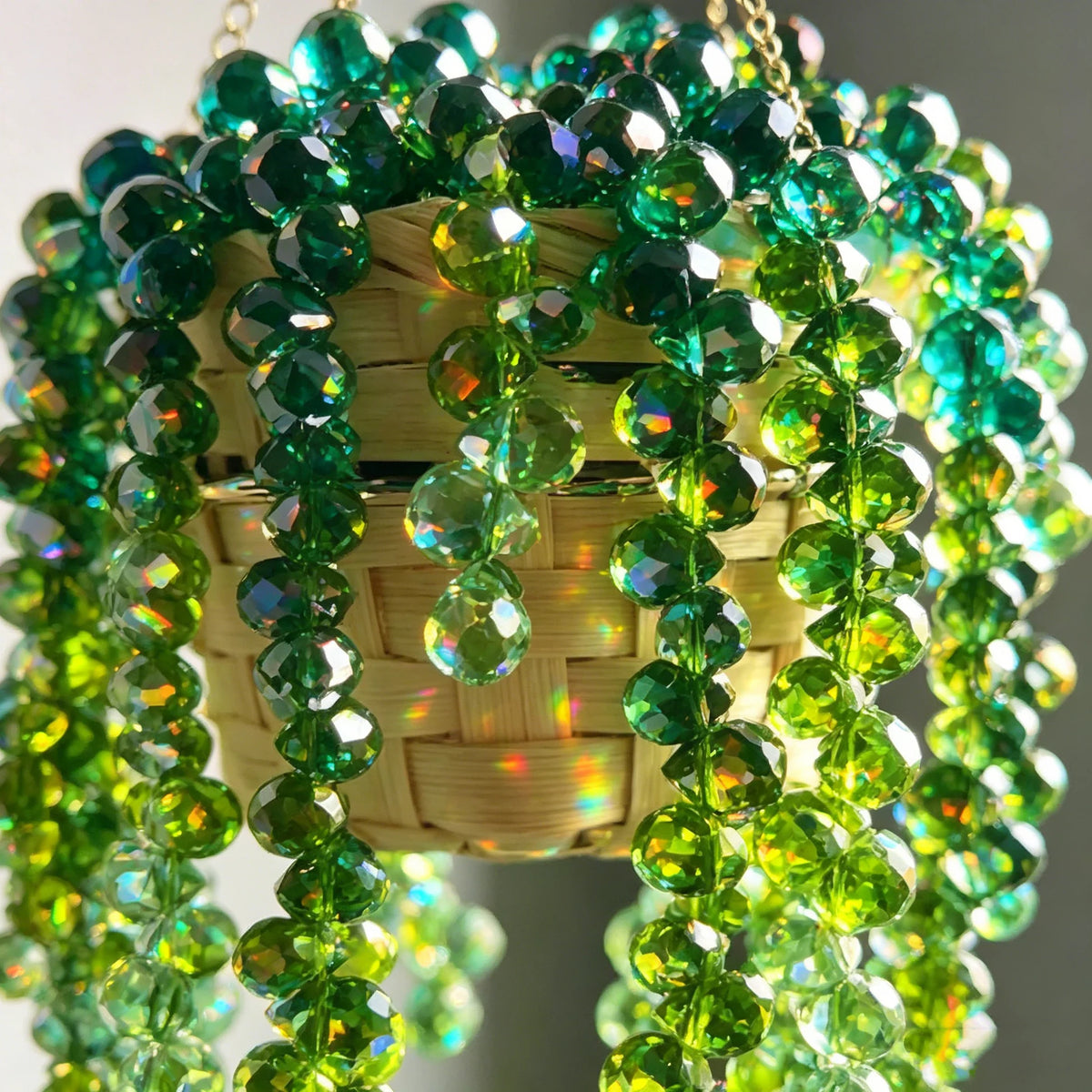 Beaded Crystal Succulent Window Hanging DIY Kit