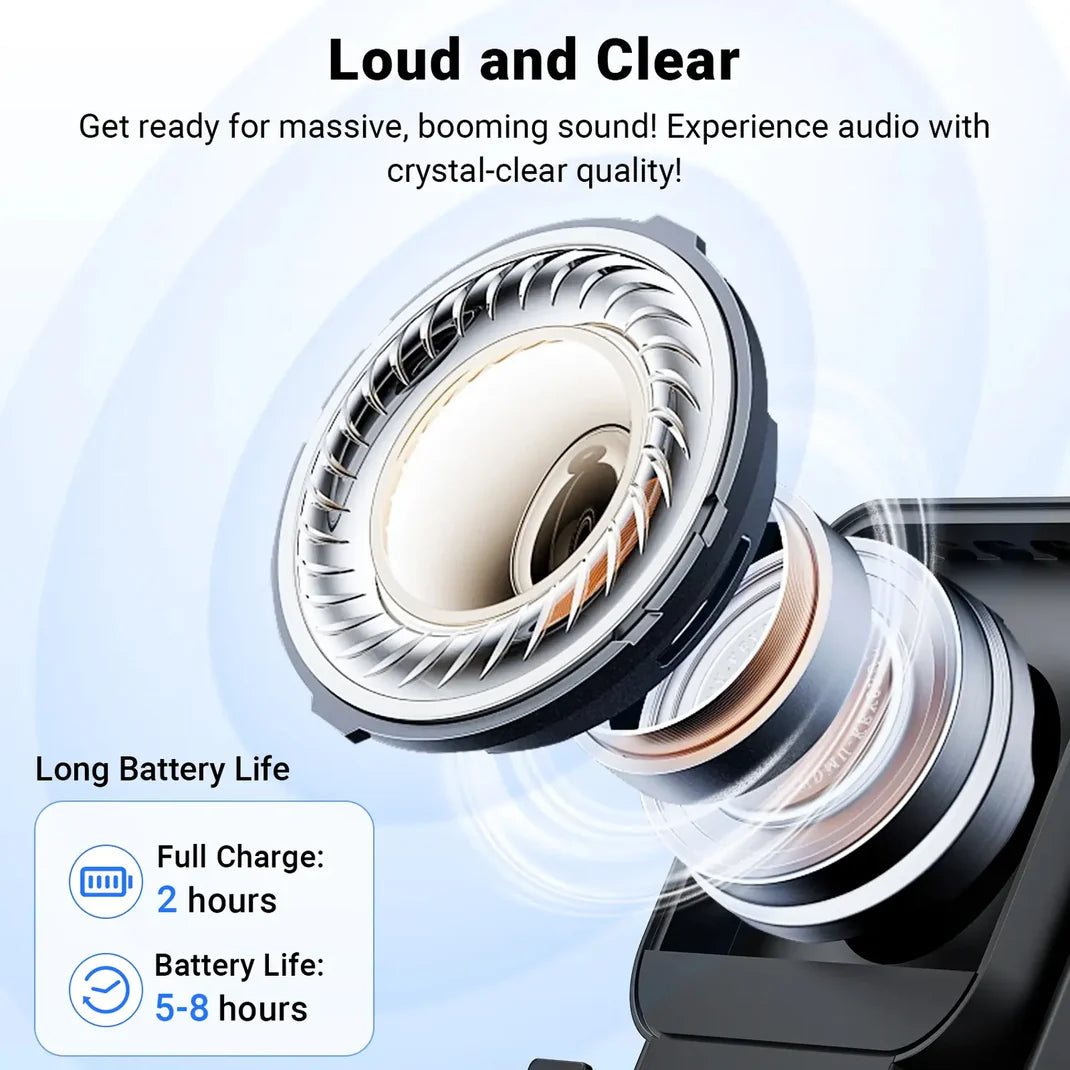 5-in-1 Wireless Speaker Phone Stand with Power Bank