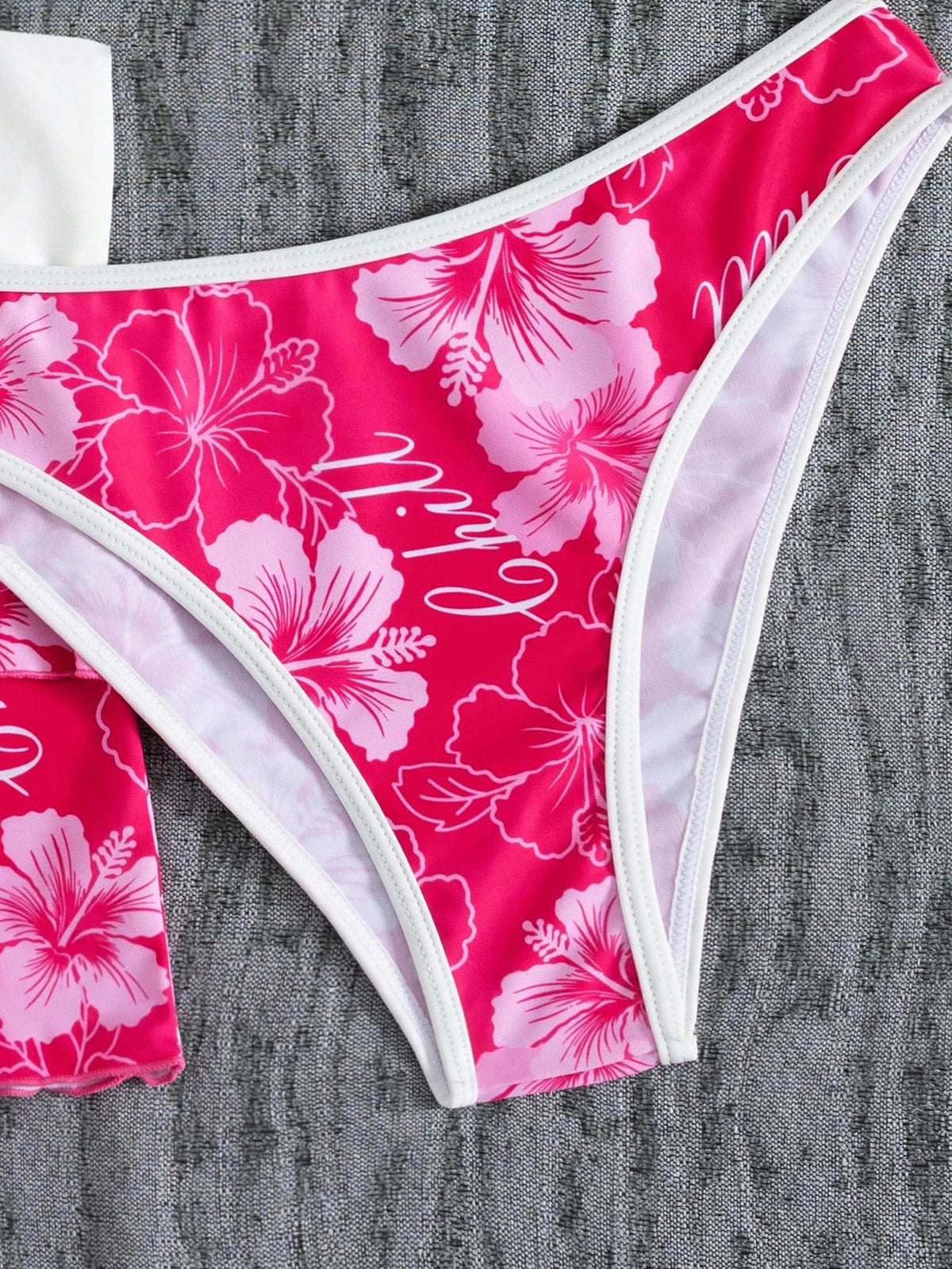 Summer Beach Festival Print Halter Bikini Set