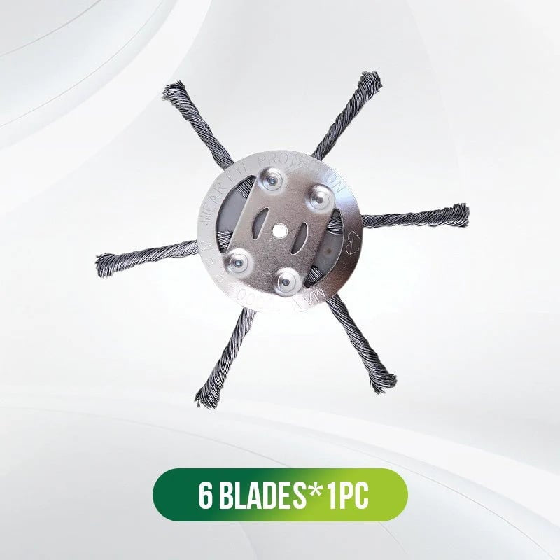 Heavy-Duty Steel Wire Trimmer Head for Cordless Weed Trimmers