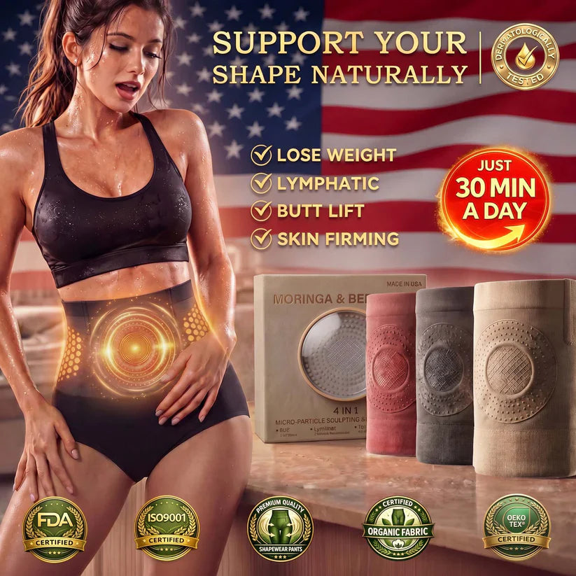 Moringa & Berberine 4-in-1 Micro-Particle Shaping & Fat Burning Shorts