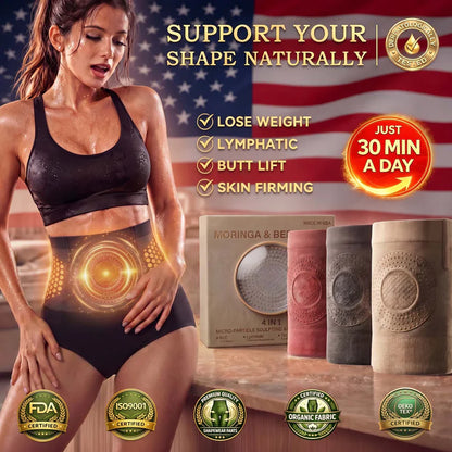 Moringa & Berberine 4-in-1 Micro-Particle Shaping & Fat Burning Shorts