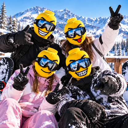 2026 Ski Mask Head -Yellow Balaclava Funny Face Mask