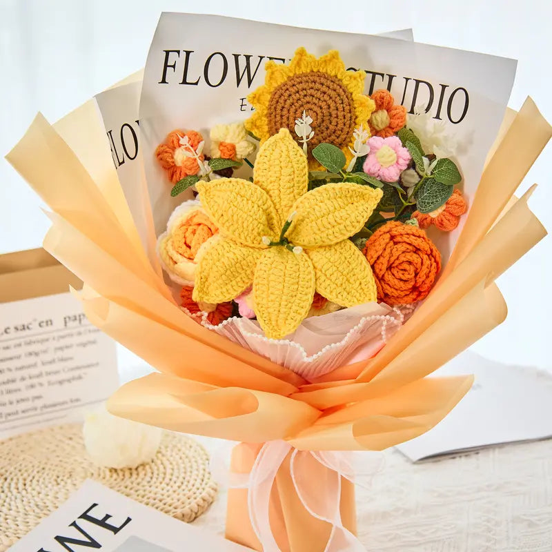 Mother’s Day Gift-Handmade Crochet Flower Bouquet