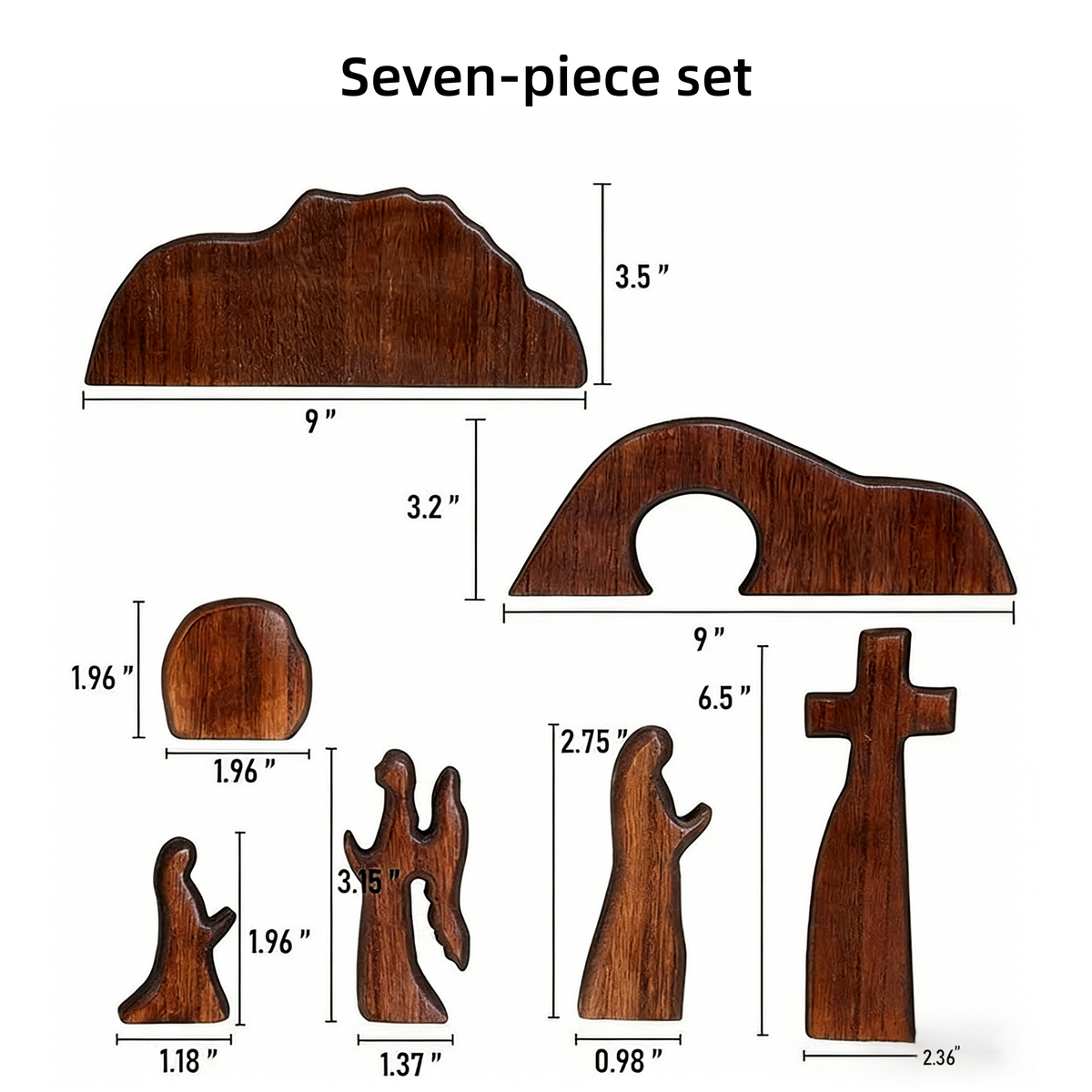 Wooden Empty Tomb Easter Scene - Jesus Resurrection Cross Decor for Home