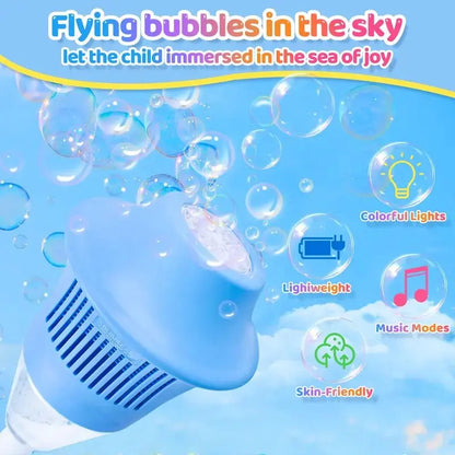 Standing Torch Bubble Maker with Light/Music for Toddlers