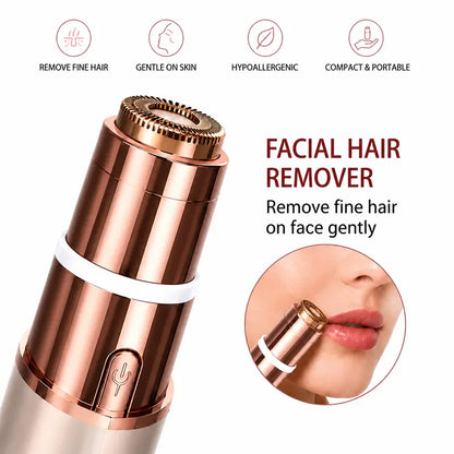 2 in 1 facial & eyebrow hair trimmer for Women