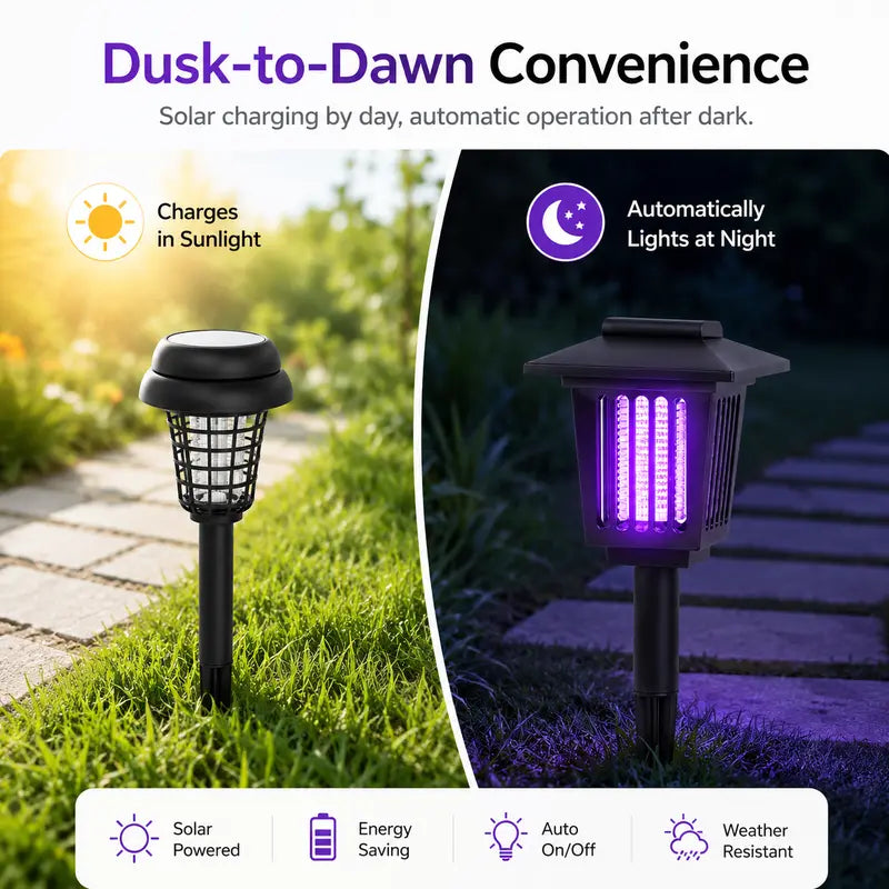 Solar Mosquito Zapper Light