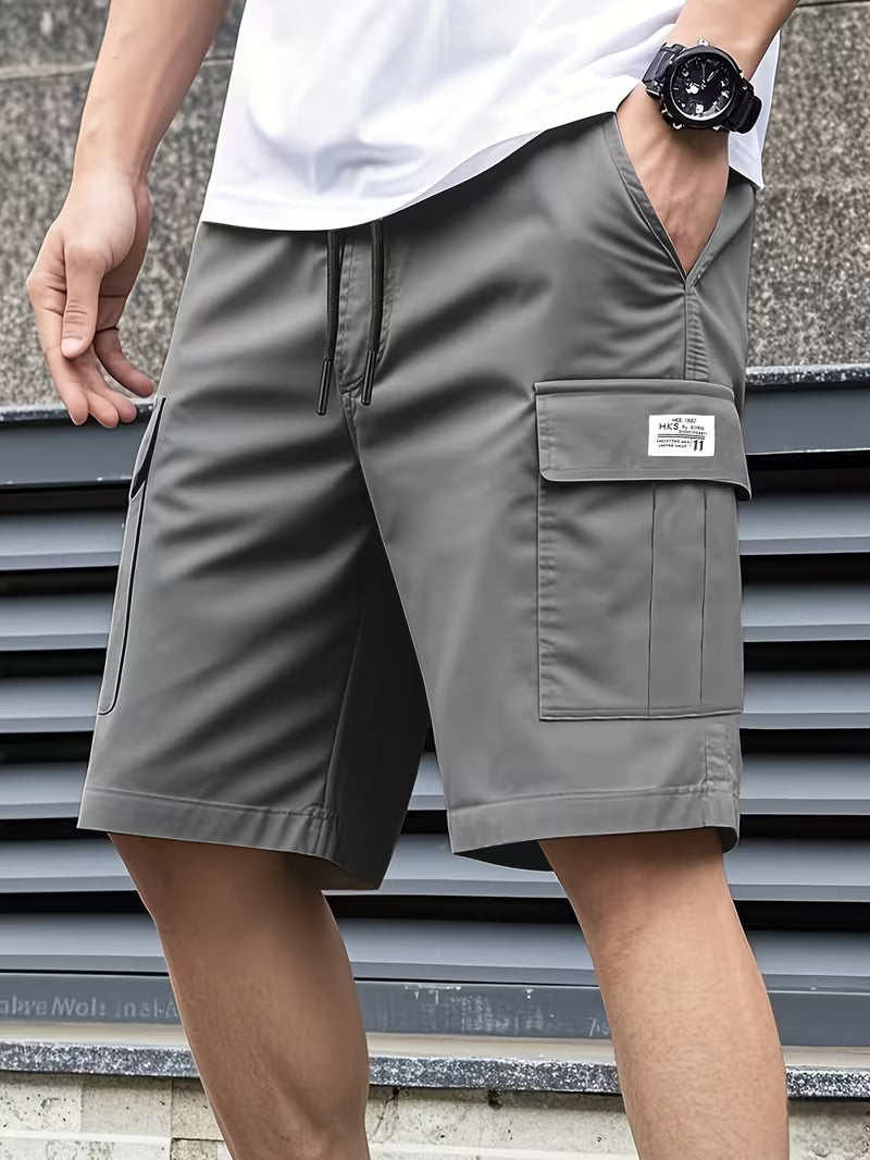Men’s Summer 2-Pack Cargo Shorts with Multiple Pockets