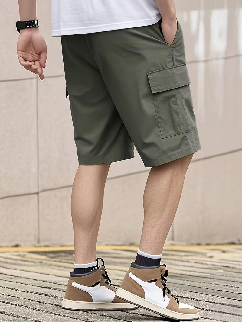 Men’s Summer 2-Pack Cargo Shorts with Multiple Pockets