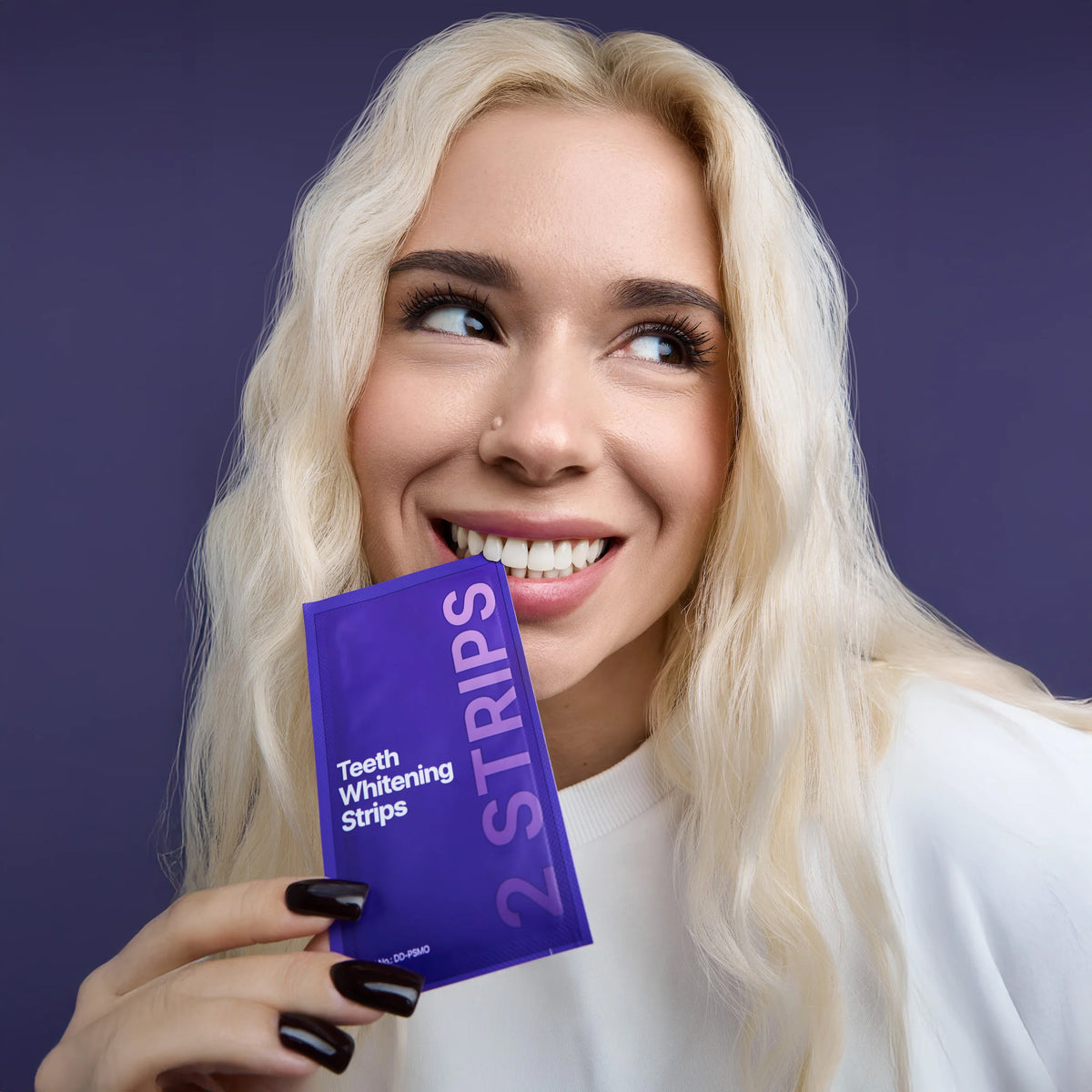 Purple Teeth Whitening Strips – Instant Brightening & Stain Correcting Strips (42 Pack)