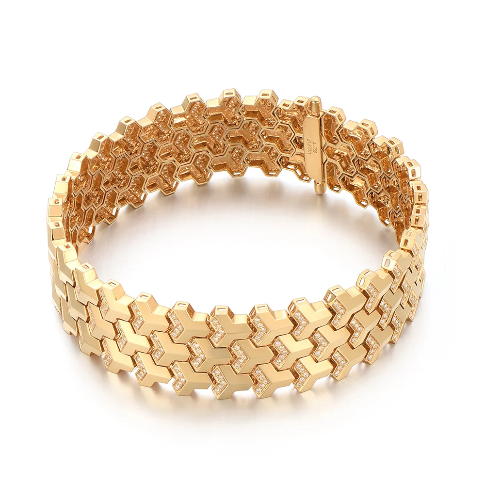 Origin Iced Triple Row Armor Bracelet