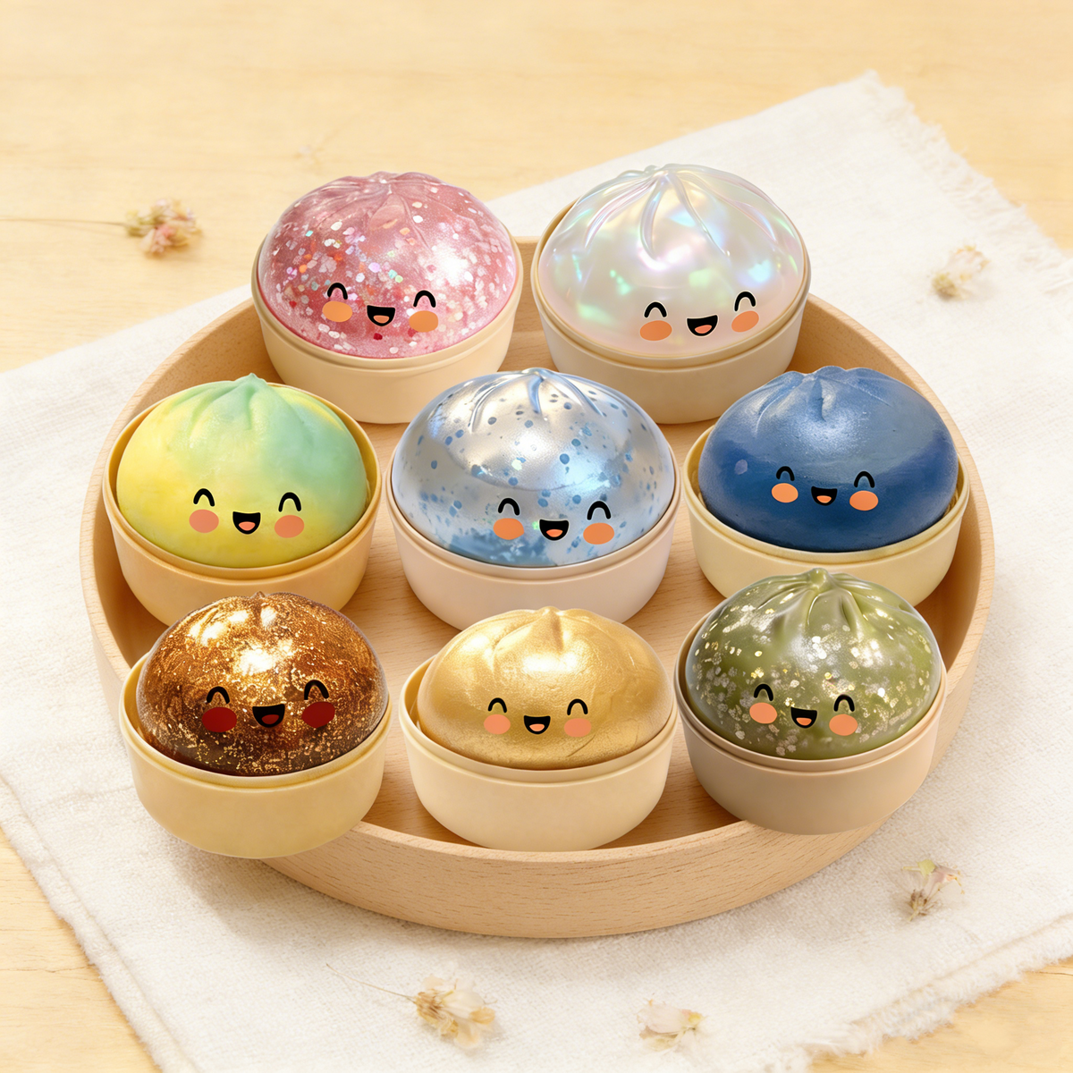 Glitter Dumpling Squishy