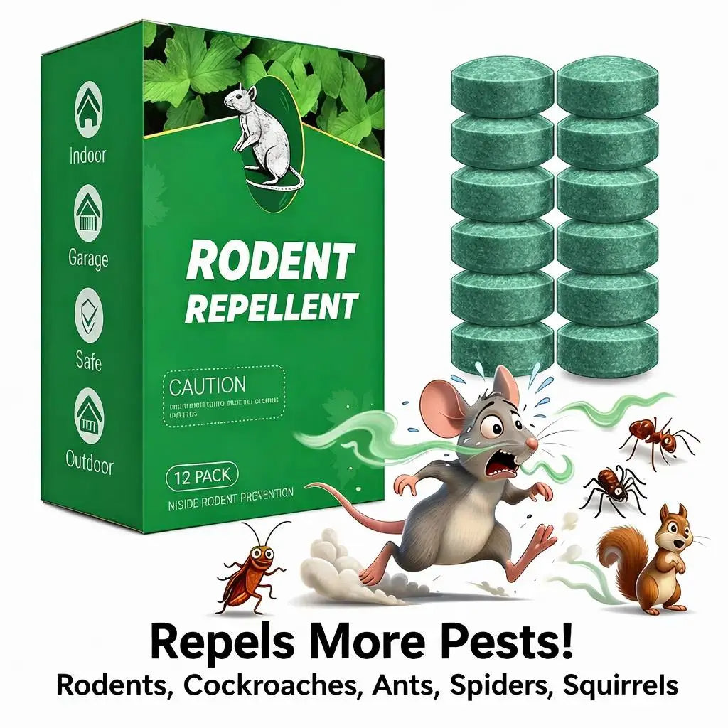 Natural Peppermint Rodent Repellent Balls – 12 Pack Indoor & Outdoor Pest Control