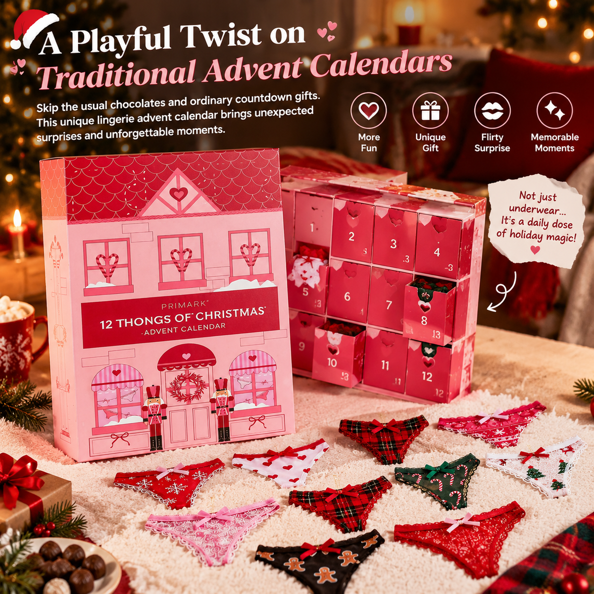 12 Thongs of Christmas Advent Calendar 2026 for Women