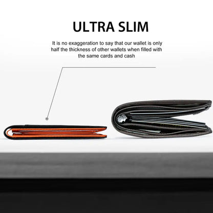💴RFID Blocking Leather & Carbon Fiber Wallet