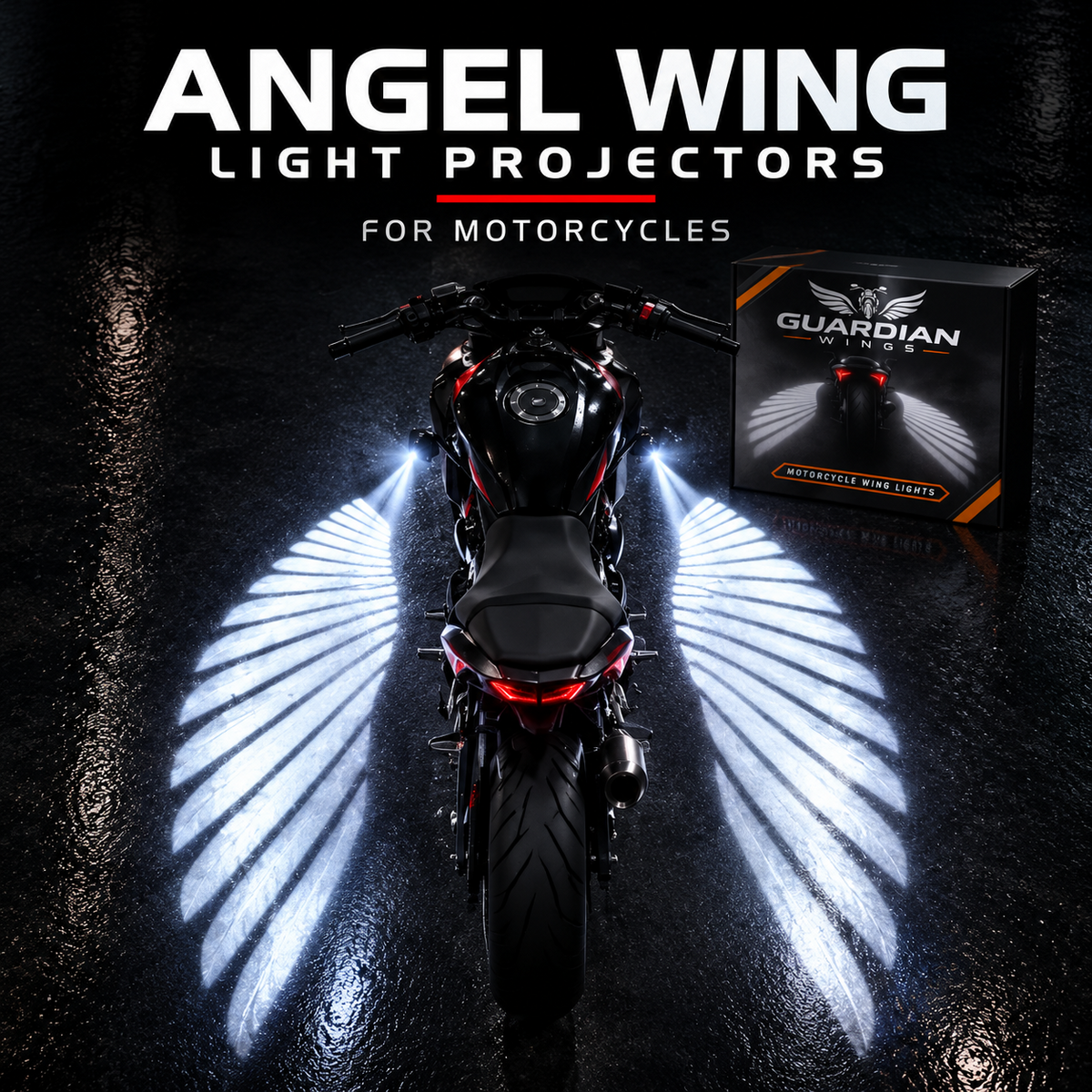 Angel Wing Light Projectors for Motorcycles
