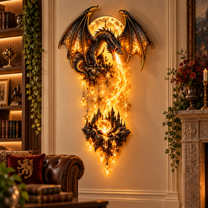 Dragonfire Guardian Wall Sconce – A Legendary Flame Awakens On Your Wall 🔥