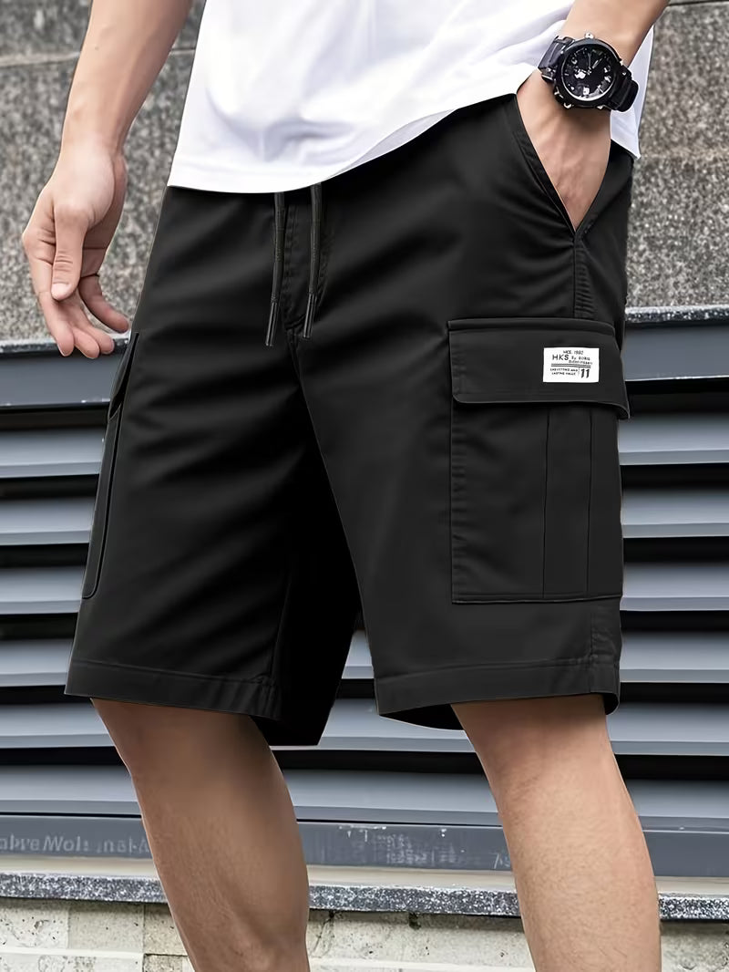 Men’s Summer 2-Pack Cargo Shorts with Multiple Pockets