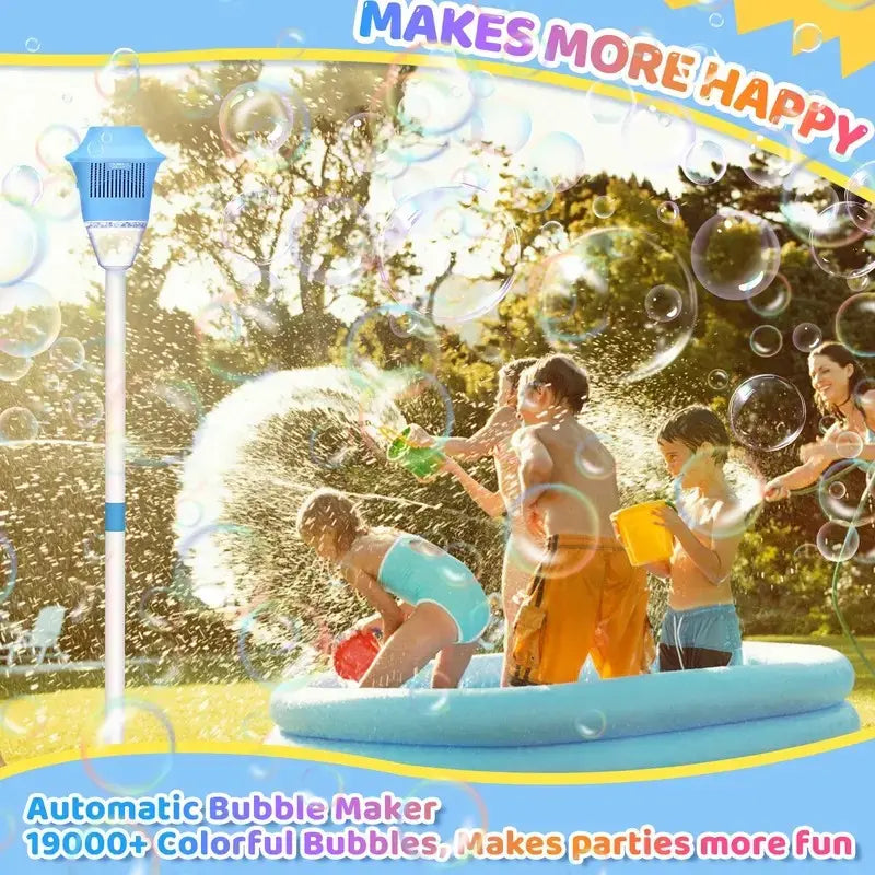 Standing Torch Bubble Maker with Light/Music for Toddlers
