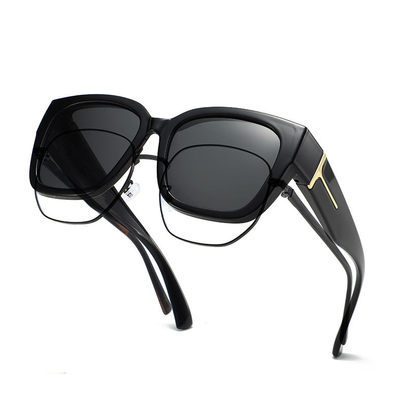 Fit Over Polarized Sunglasses UV400 Oversized Anti-Glare Driving Glasses