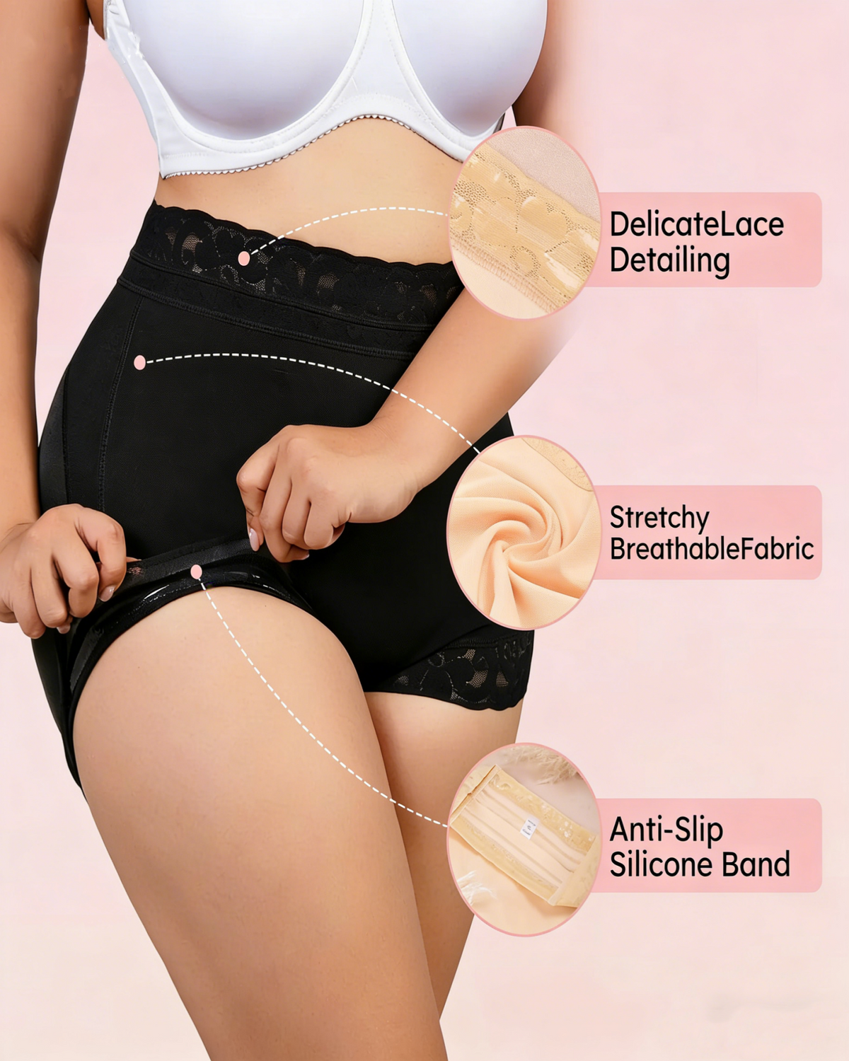 High Waist Seamless Shapewear Panty – Tummy Control & Lift