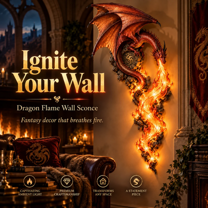 Dragonfire Guardian Wall Sconce – A Legendary Flame Awakens On Your Wall 🔥