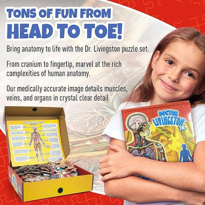 🧠Kids 100-Piece Human Body Floor Puzzle – 4ft Anatomy Learning Puzzle