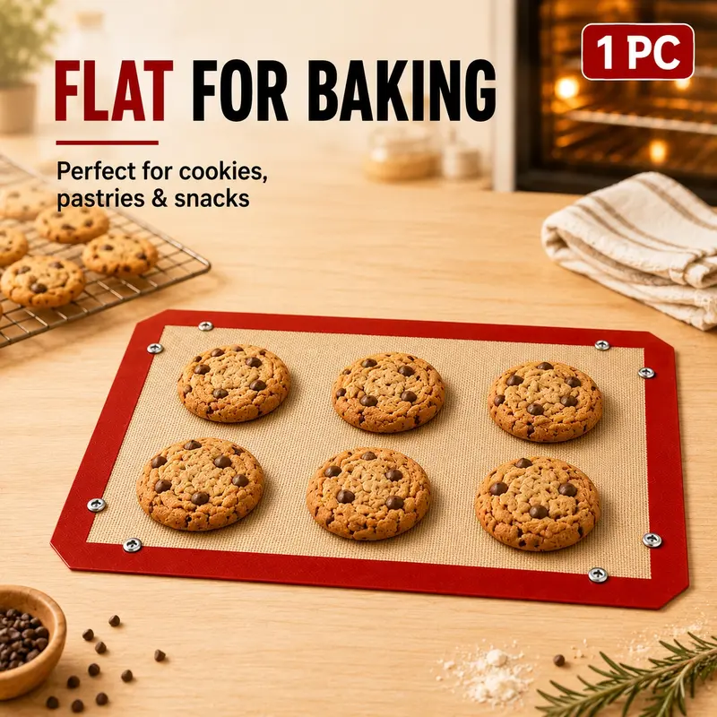 2-in-1 Reusable Nonstick Baking Mat & Roasting Tray
