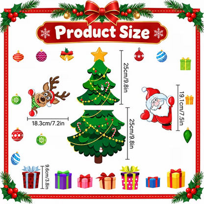 Christmas Fridge Magnetic Decoration Set-Holiday Kitchen Home Decor