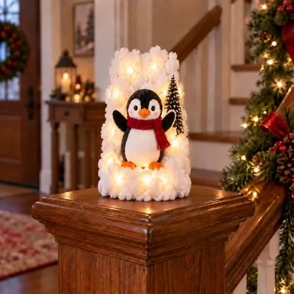 🐧Penguin Christmas Stair Snow Decor | A Cozy Penguin Christmas Story✨
