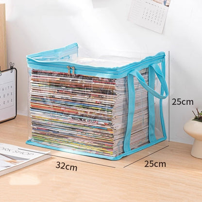 Large Clear Storage Box with Hinged Lid – Heavy-Duty High Capacity Organizer