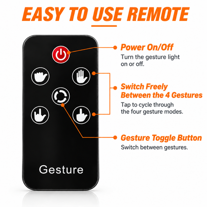 Car Gesture Decorative Lights|Remote Control 4 Mode Fun Finger Lights