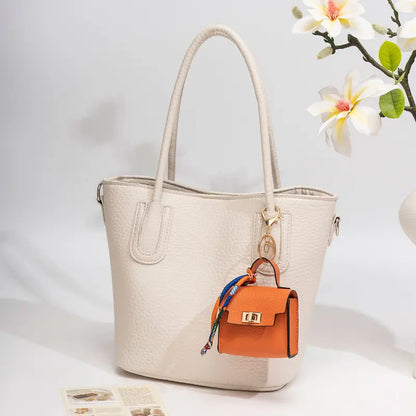 Mini Square Bag Pendant Keychain