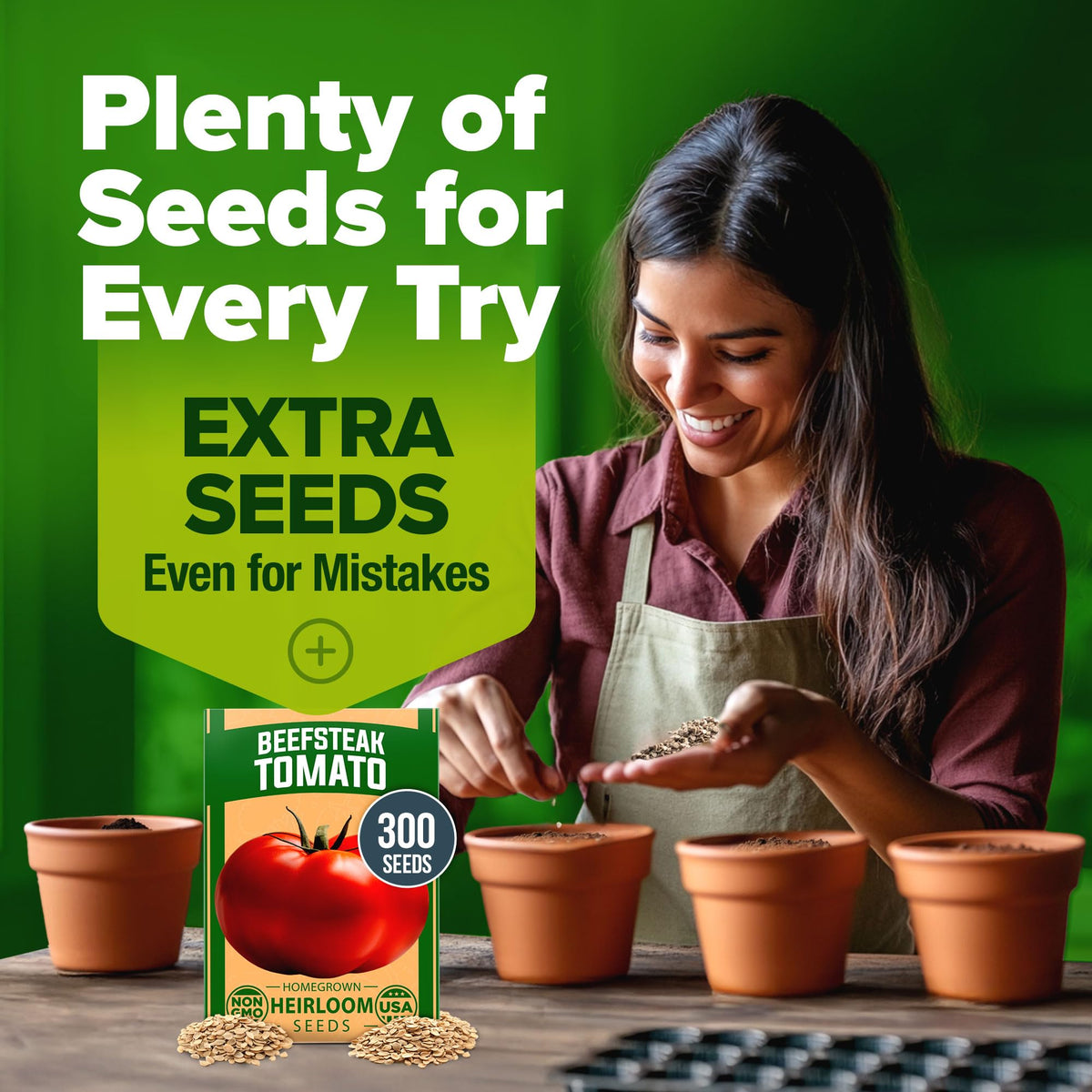 Beefsteak Tomato Grow Pack – 300 Heirloom Tomatoes for Your Garden
