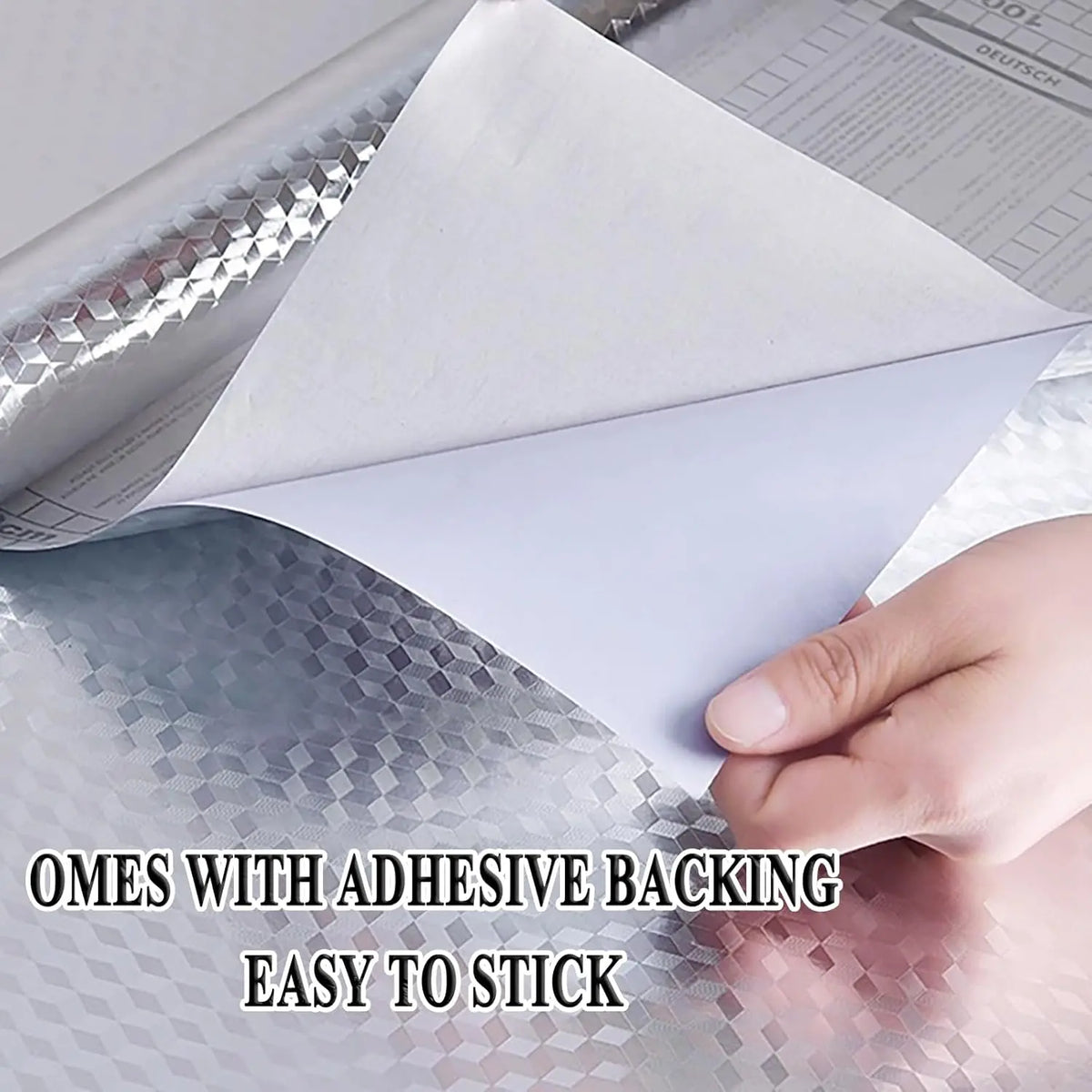 Peel & Stick Aluminum Foil Wallpaper  (40cm*3m/5m/8m)