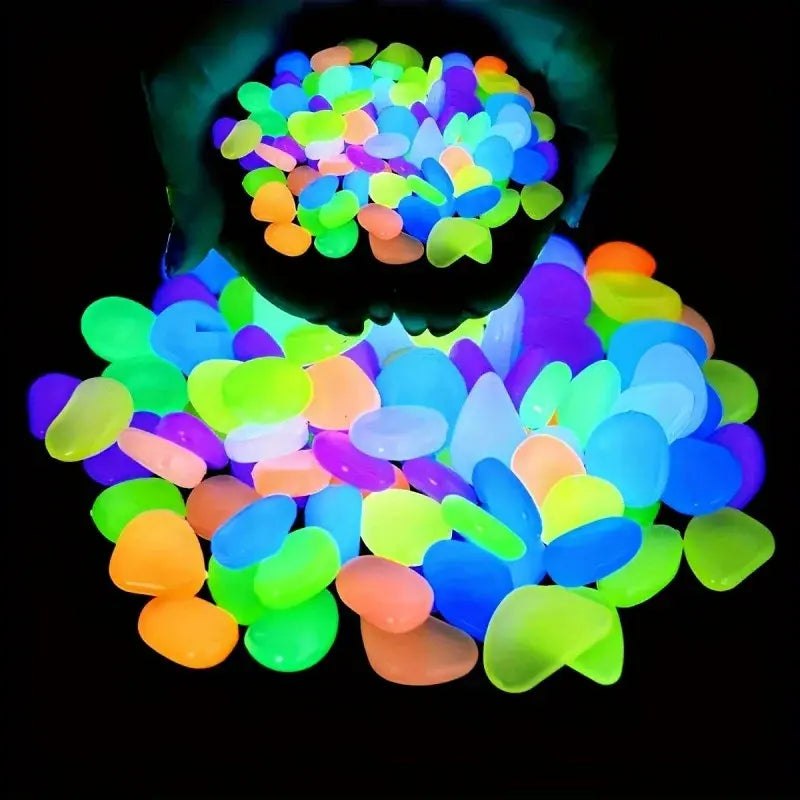 Mixed Color Luminous Garden Stones