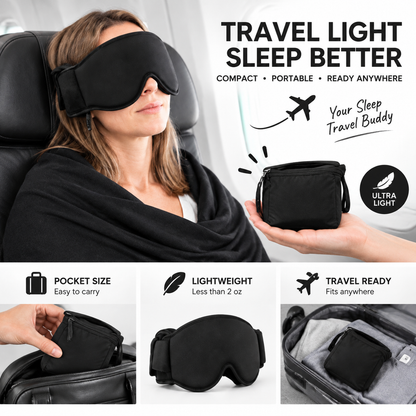 3-in-1 Airplane Sleep Support System – Memory Foam Travel Pillow & Body Sling